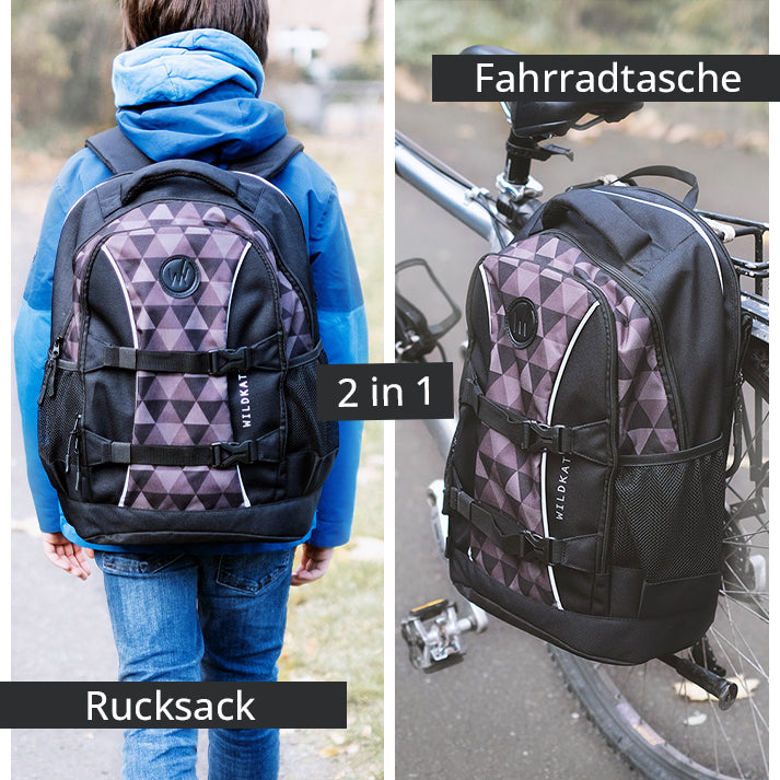 Lynx - Fahrradtasche und Schulrucksack 30 Liter