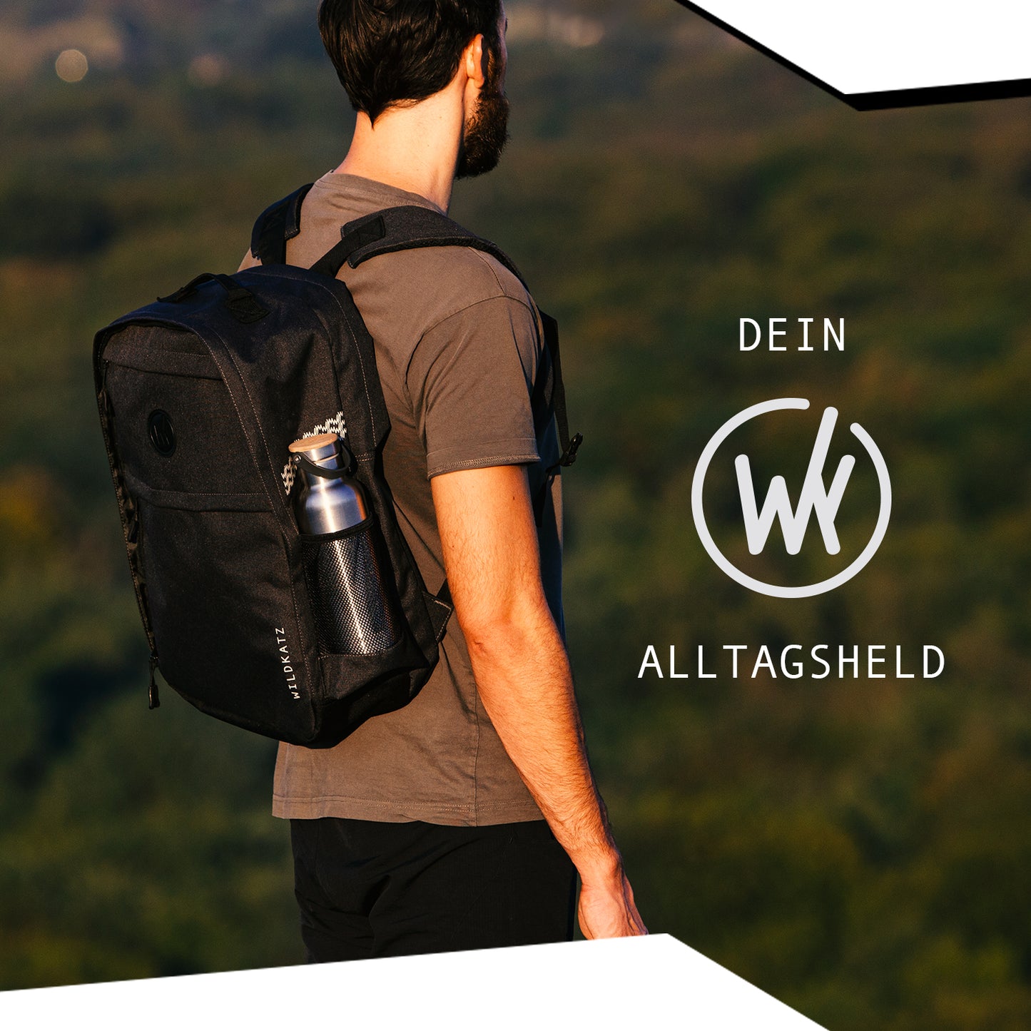 Wildkatz Felis - Fahrradtasche und Rucksack 30 Liter - Wildkatz