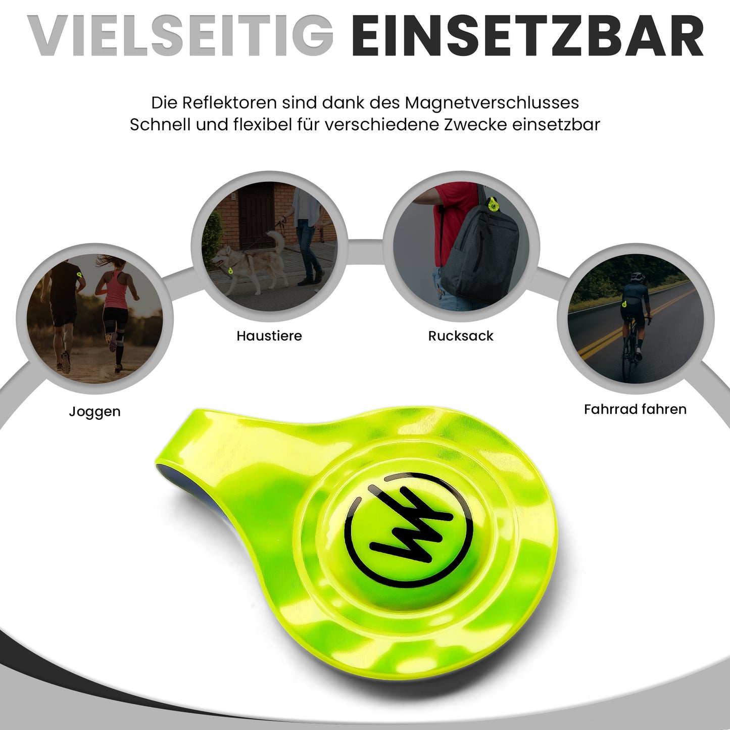 Wildkatz Stella - magnetischer Reflektor-Clip - Wildkatz