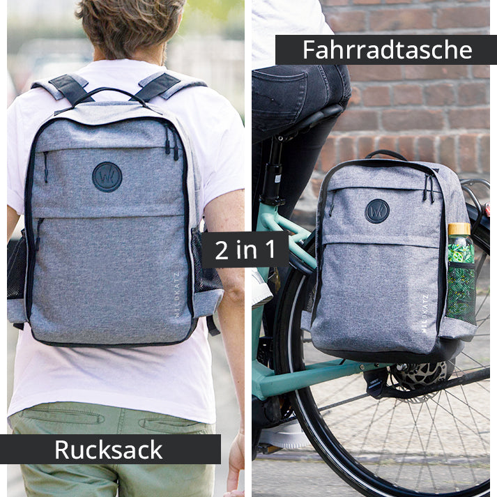 Schlussverkauf -Wildkatz Felis Small - Fahrradtasche und Rucksack 20 Liter