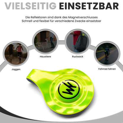 Wildkatz Stella - magnetischer Reflektor-Clip - Wildkatz